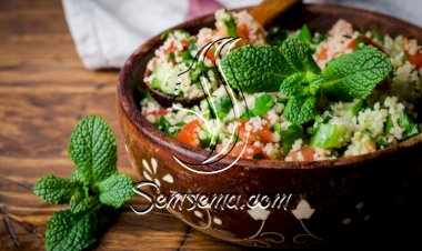 سلطة الكسكس بالطماطم والنعنع