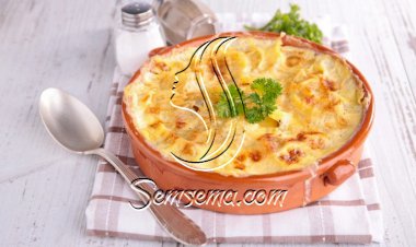 غراتان البطاطس بالبشاميل