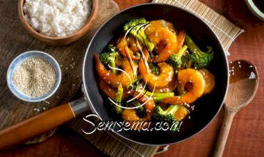 روبيان بالبروكلي على الطريقة الصينية للرجيم