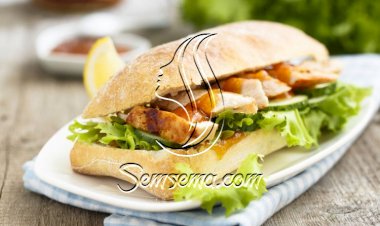 ساندويش دجاج مسحب