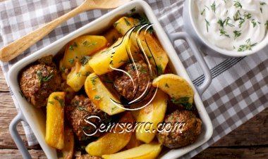 صينية البطاطس بالكفتة