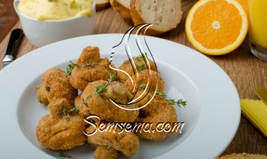 طريقة المشروم المقلي المقرمش