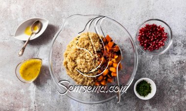 سلطة الكينوا بالبطاطا الحلوة