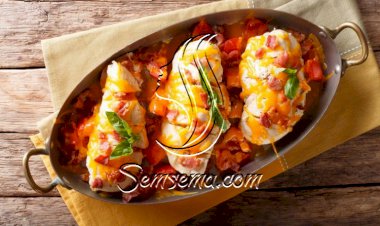 دجاج مشوي بالطماطم والريحان