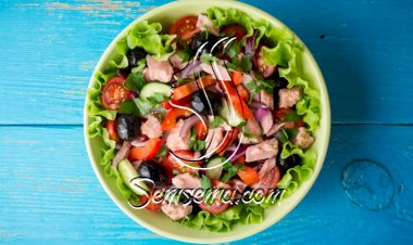 سلطة التونة بالخضار للرجيم