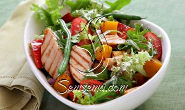 سلطة الدجاج بالبطاطا الحلوة