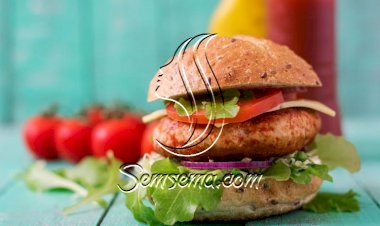 برجر دجاج بالخلطة