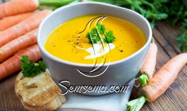 شوربة الجزر مع الزنجبيل الصحية