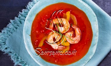 شوربة الروبيان بالزنجبيل