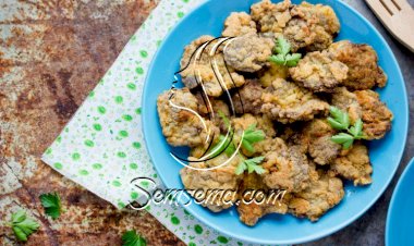 كبدة الدجاج بالصوص
