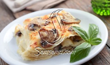 لازانيا بالفطر