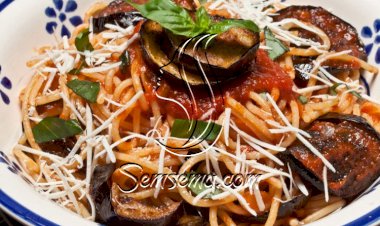 سباجيتي بالباذنجان للرجيم