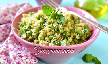 سلطة الكينوا بالبازيلا والنعنع