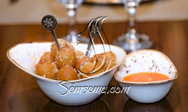 اللقيمات بنكهة الزعفران والبرتقال