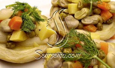 طريقة عمل الارضي شوكي بالخضراوات