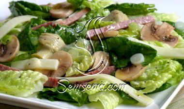 طريقة عمل سلطة الارضي شوكي والفطر