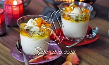 طريقة عمل بودنج الزعفران والمشمش