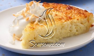 طريقة عمل كيك الكاسترد وجوز الهند