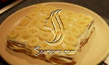 طريقة عمل حلى بسكويت بالموز