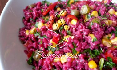 طريقة عمل سلطة البرغل الوردي