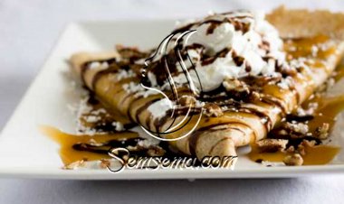 طريقة عمل كريب بالقشطة والعسل