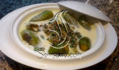 طريقة عمل محشي كوسا باللبن