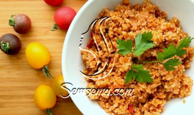 برغل بالبندورة على الطريقة اللبنانية