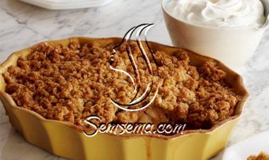 طريقة عمل فطيرة التفاح المفتتة