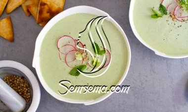 طريقة عمل سلطة اللبن بالخيار الهندية