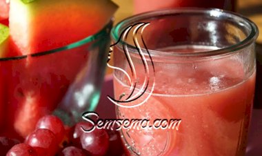 طريقة تحضير عصير العنب والبطيخ