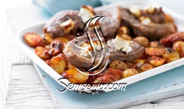 صينية بطاطس باللحم والجبن بالفرن