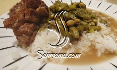 طريقة عمل يخنة الفول الاخضر باللحمة