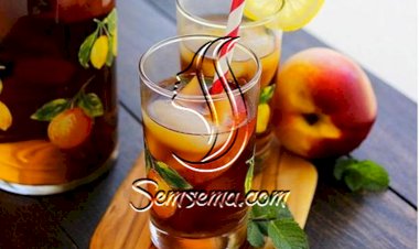 طريقة عمل شاي الخوخ المثلج
