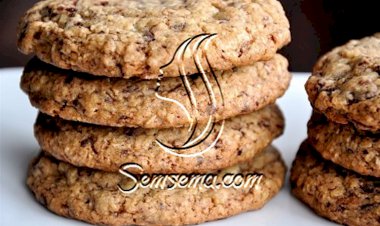 طريقة عمل بسكويت الشوفان بالتمر واللوز