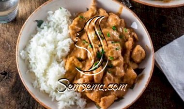 ستروجانوف الدجاج بالكريمة طبق روسي