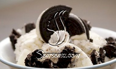 ايس كريم فانيلا بالاوريو طريقة العمل