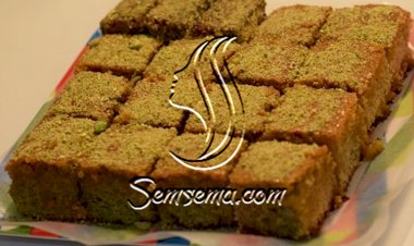 حلى مربعات الفستق الحلبي الشهي