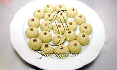 كوكيز بالفستق الحلبي وصفة حلى اتكنز