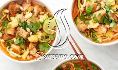 طبق الدجاج مع الخضار وصفة تايلندية