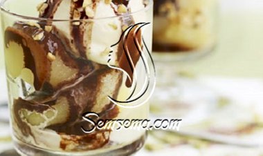 كاسات الايس كريم بصوص الشوكولاته