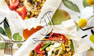 فيليه سمك بالفرن بالطماطم وصفة شهية