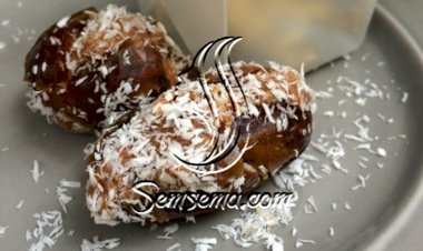 اصابع التمر بجوز الهند حلى سهل ولذيذ