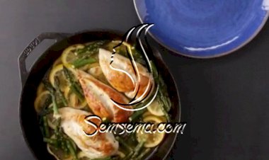 طريقة عمل دجاج مع الهليون لذيذة