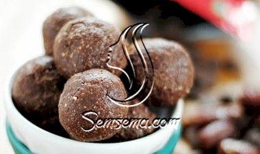 كرات التمر بالطحينة حلى بسيط