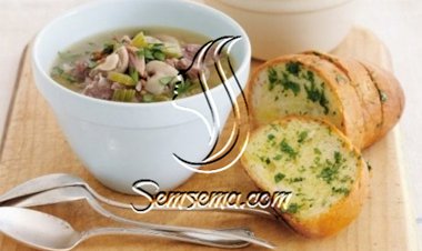 شوربة عدس باللحم والفطر سهلة وسريعة