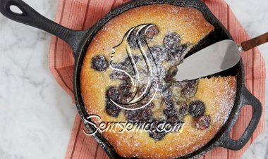 كيكة الكرز بالمقلاة طريقة التحضير