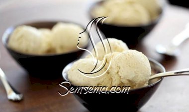 ايس كريم الفانيليا بدون بيض طريقة العمل