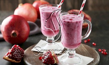 طريقة عمل سموثي الرمان والتمر الصحي