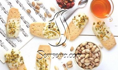 طريقة عمل كوكيز بنكهة البرتقال بالفستق الحلبي