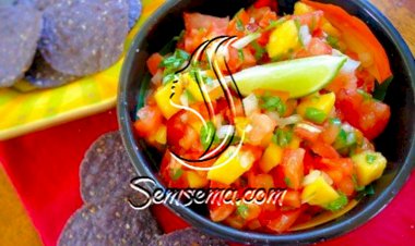 سلطة الطماطم بالمانجو سلطة رجيم لذيذه